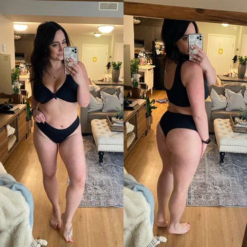 Customer photo review of 'Empower' Mid Rise Cheeky Bikini Bottom