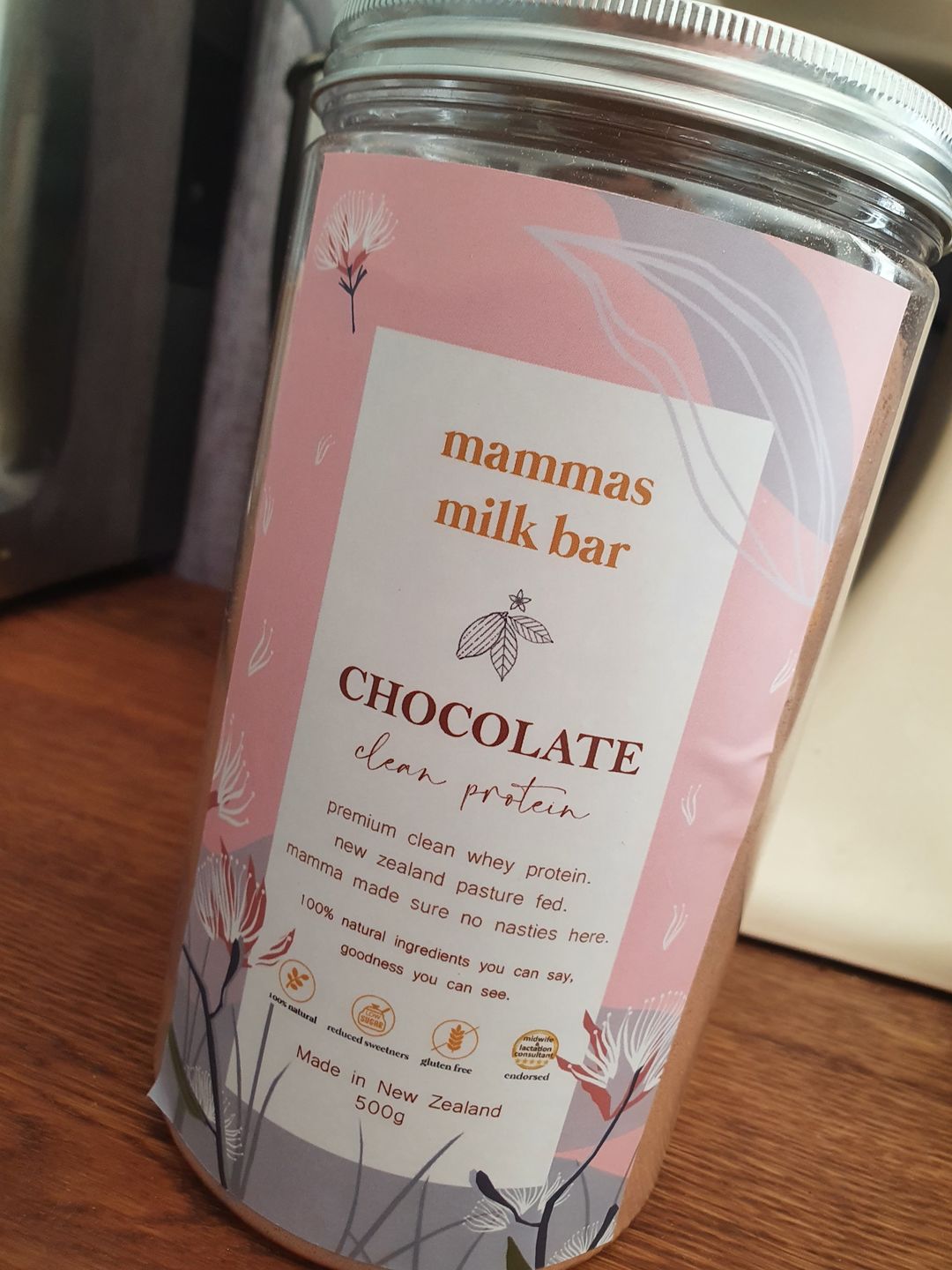 Customer photo review of Chocolate Premium Whey Protein