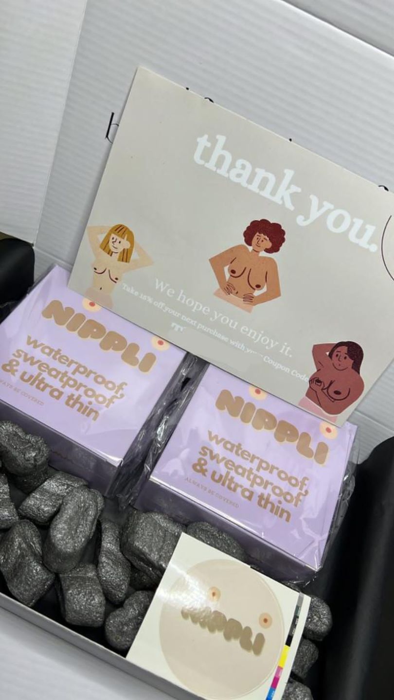 Customer photo review of Doppel Pack Nippelcover COLOR TANNED