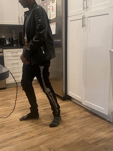 Customer photo review of Skeleton Ripped Denim (Black)