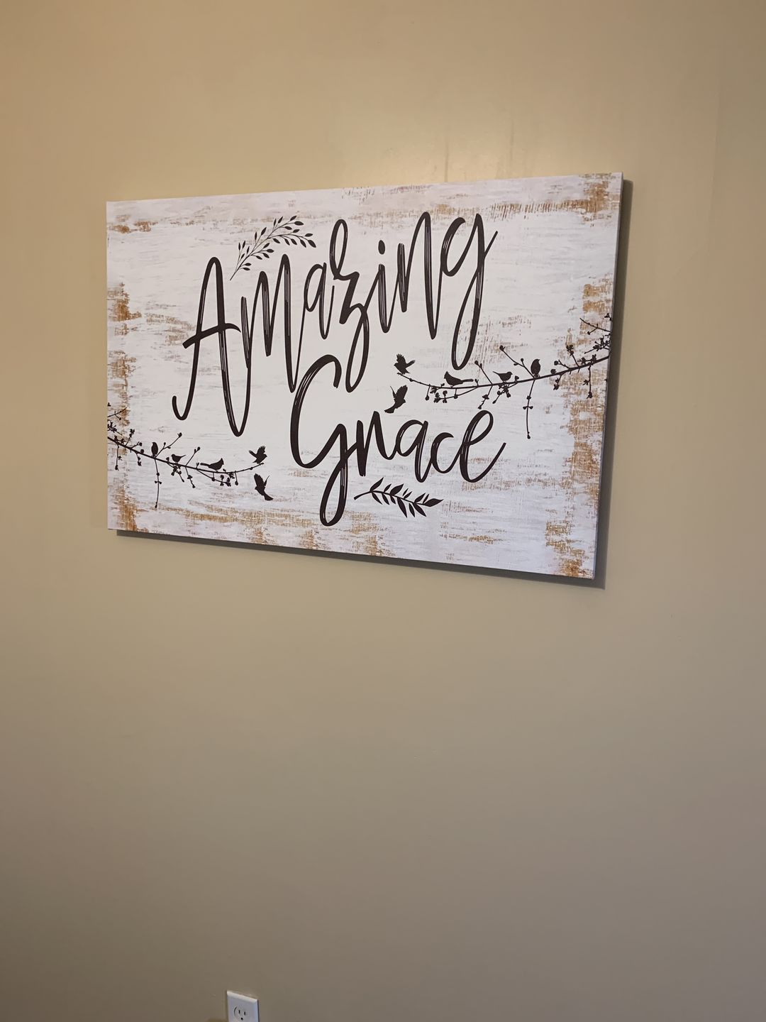 Customer photo review of Amazing Grace Wall Art - Christian Wall Art Canvas