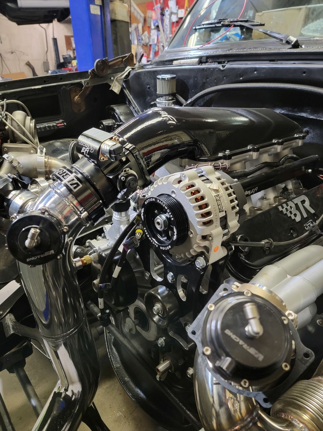 Customer photo review of Motion Raceworks LS 3.5" OD Overdrive Alternator Pulley