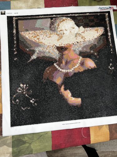 Customer photo review of American Diamond Art Women Diamond Diamond Painting PL00181