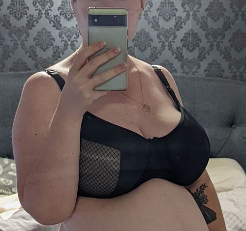 Customer photo review of ENLIGHTEN BLACK NURSING BRA - FLEXI UNDERWIRE