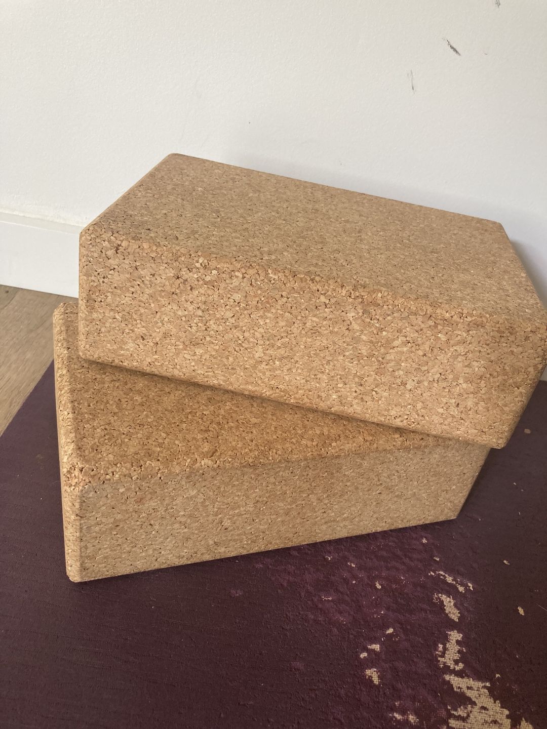 Customer photo review of Cork Yoga Brick