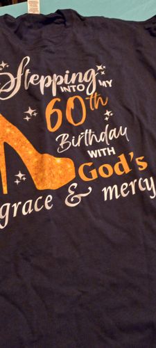 Customer photo review of 60th Birthday With God's Grace & Mercy