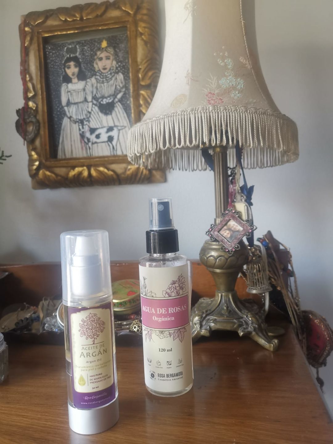Customer photo review of Aceite de Argán 50ml + Agua de Rosas Orgánica 120ml