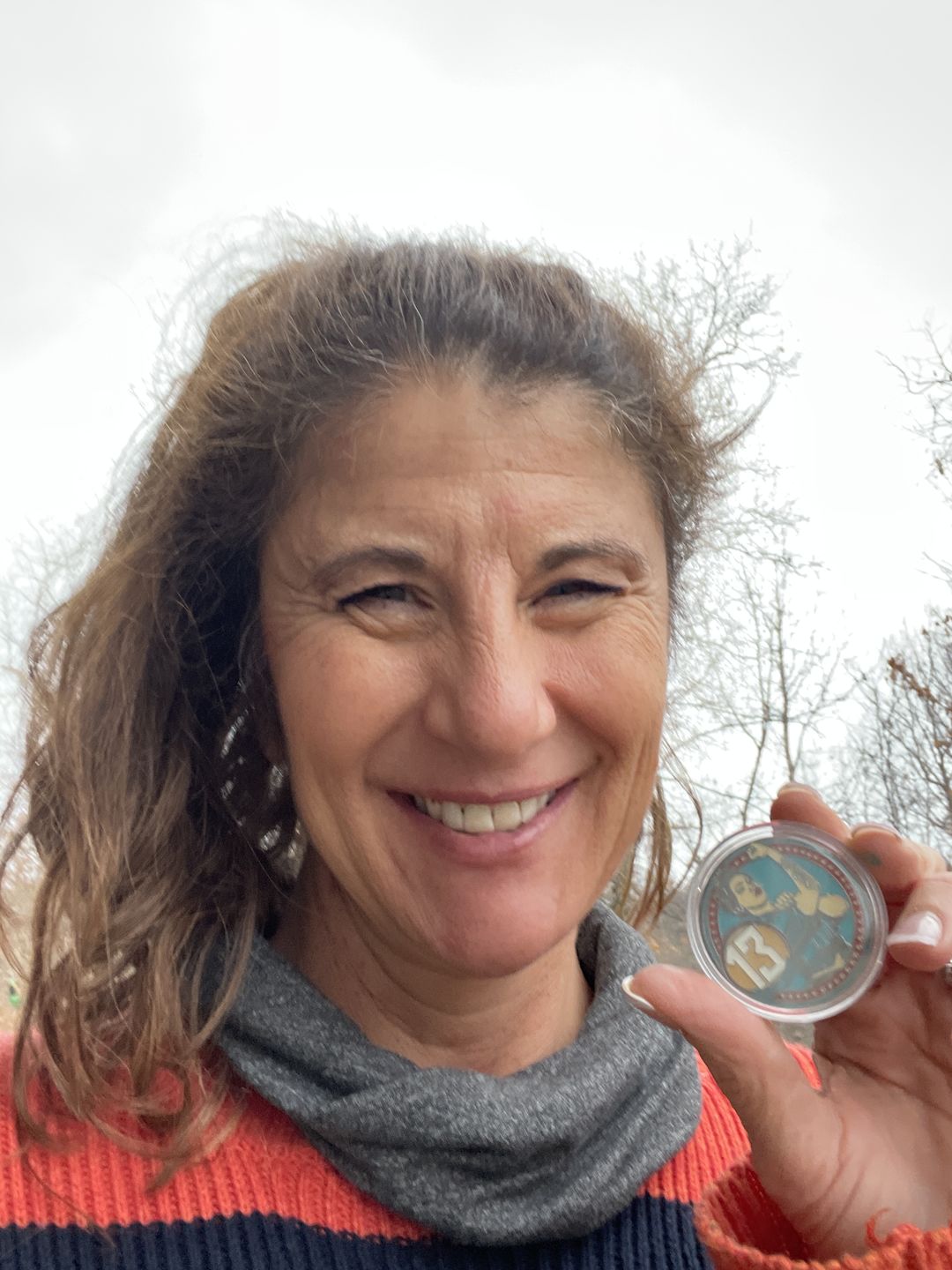 Customer photo review of Rosie Recovery Strength 13 Year AA/NA Medallion - Tri-Plate Thirteen Year Chip/Coin