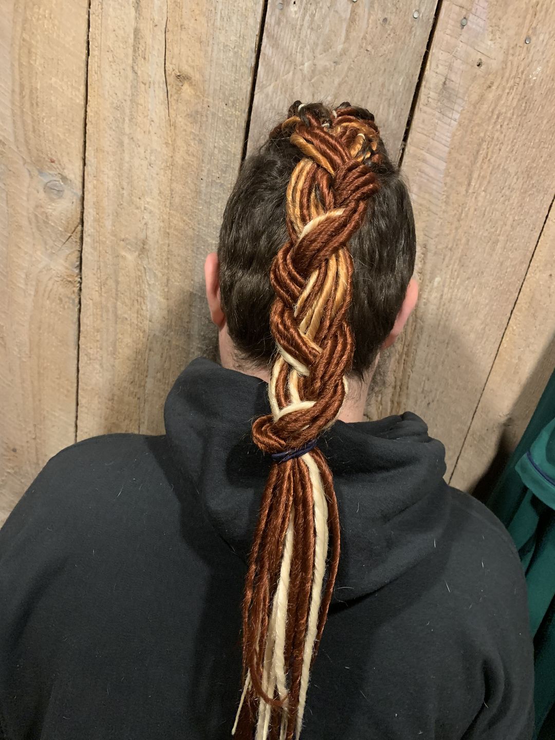 Customer photo review of Dark Red  - (1 pack of 5 Dreads)