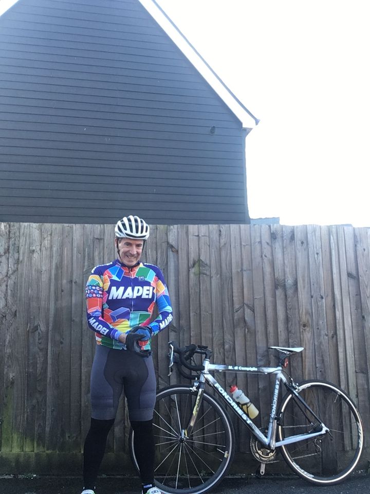 Customer photo review of Retro Mapei Long Sleeve Jersey