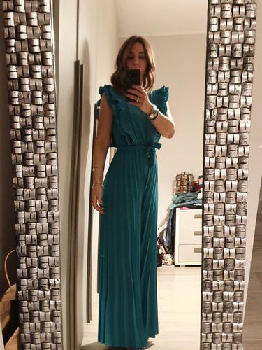 Customer photo review of Tuta con pantalone a palazzo plissè Vari colori - FR864