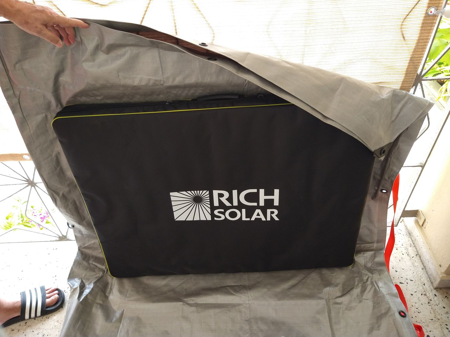 Customer photo review of MEGA 200 Watt Portable Solar Panel Briefcase | Best 12V Panel for Solar Generators and Portable Power Stations | 25-Year Output Warranty