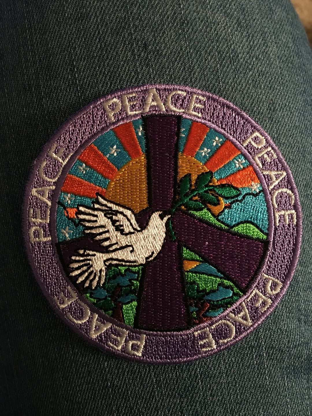 Customer photo review of Peace Dove Allover Patch