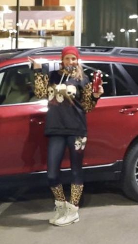 Customer photo review of Just Love Skulls Leopard Outfit