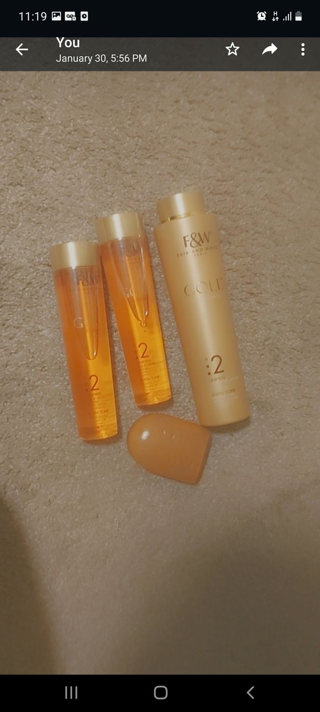Customer photo review of Fair and White 3: Gold Rejuvenating Moisture Lotion 500ml / 17.6 fl. oz