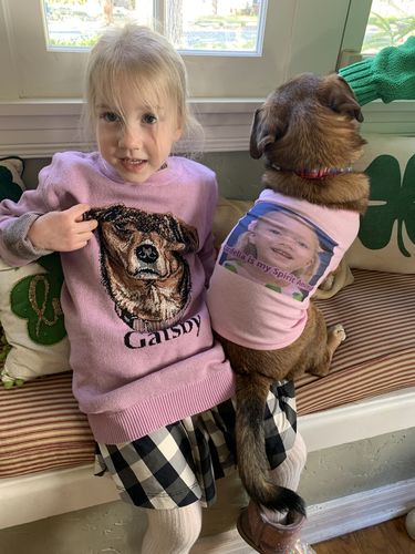 Customer photo review of Portrait Only Pet Custom Sweater