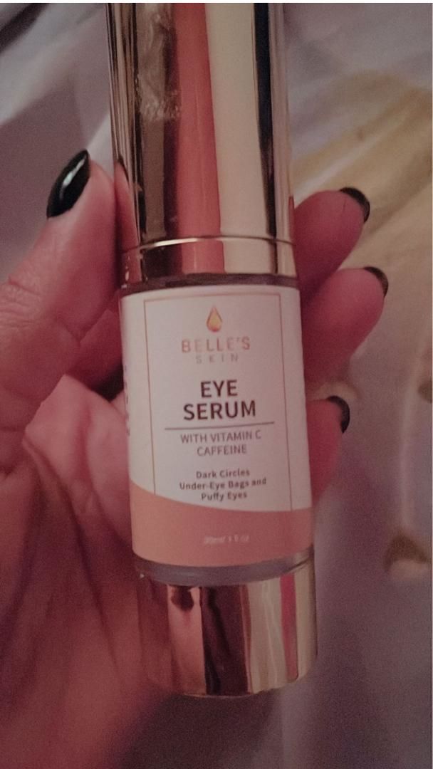 Customer photo review of Belle's Skin Dark Circle Eye Serum