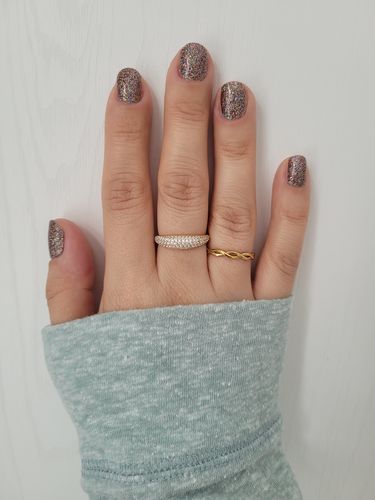 Customer photo review of Braided Ring - Gold