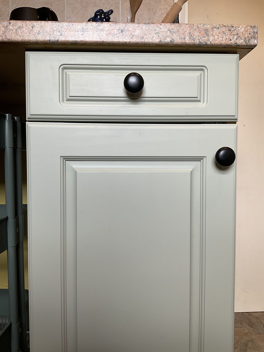 Customer photo review of Classic Cast Iron Cupboard Handles | Black