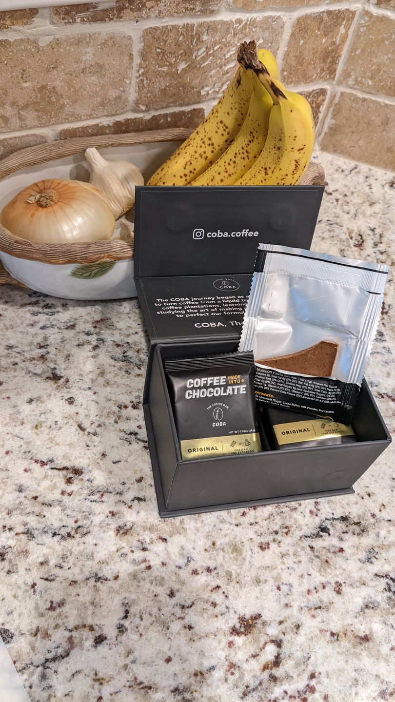 Customer photo review of COBA, The Original Coffee Chocolate