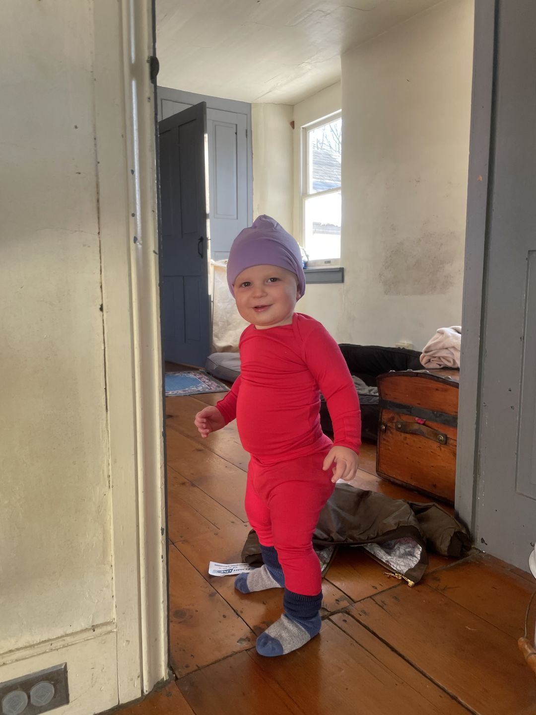 Customer photo review of Q is for Quinn Merino Wool Socks