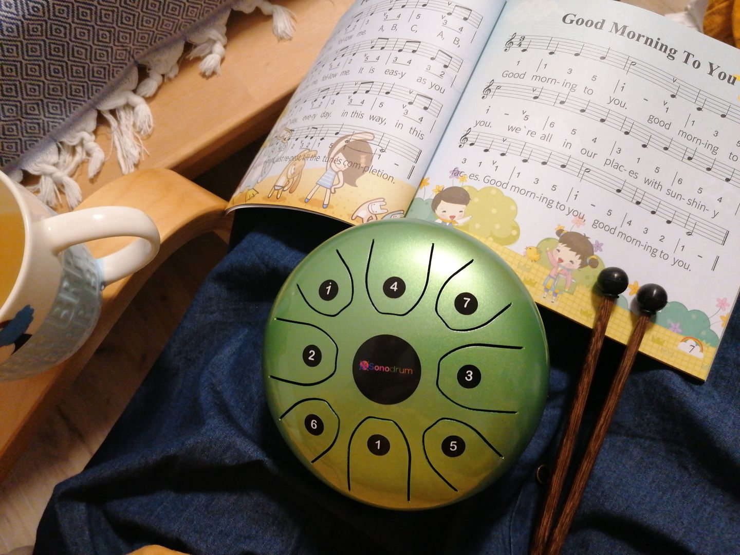 Customer photo review of Sonodrum Zungentrommel - "Standard" - Handgefertigt - (14cm / 20cm) - 8 Zungen - C-Dur