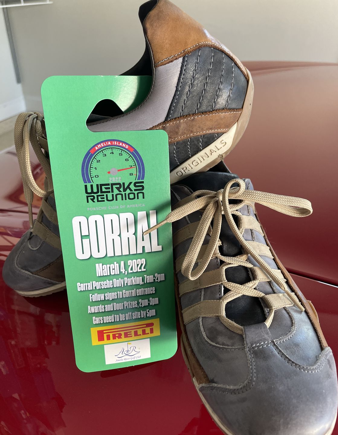 Customer photo review of Men's GrandPrix Sneaker in Cognac (Medium and Dark Browns)