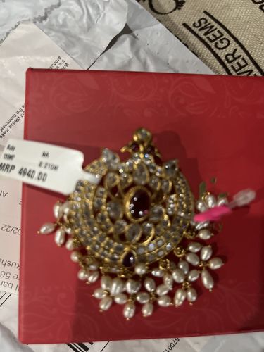 Customer photo review of Silver Temple Pendant 135957