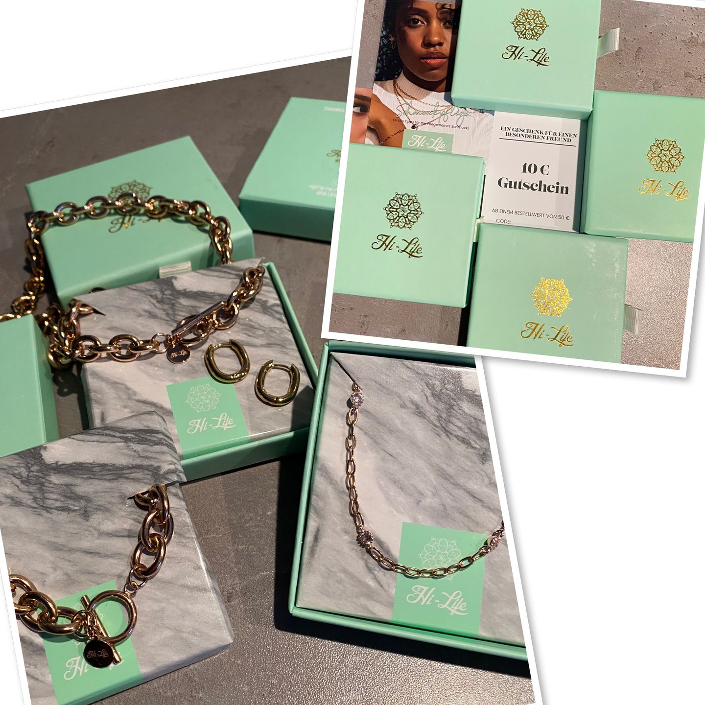 Customer photo review of Everyday Simple Huggies 14K Gold Plated
