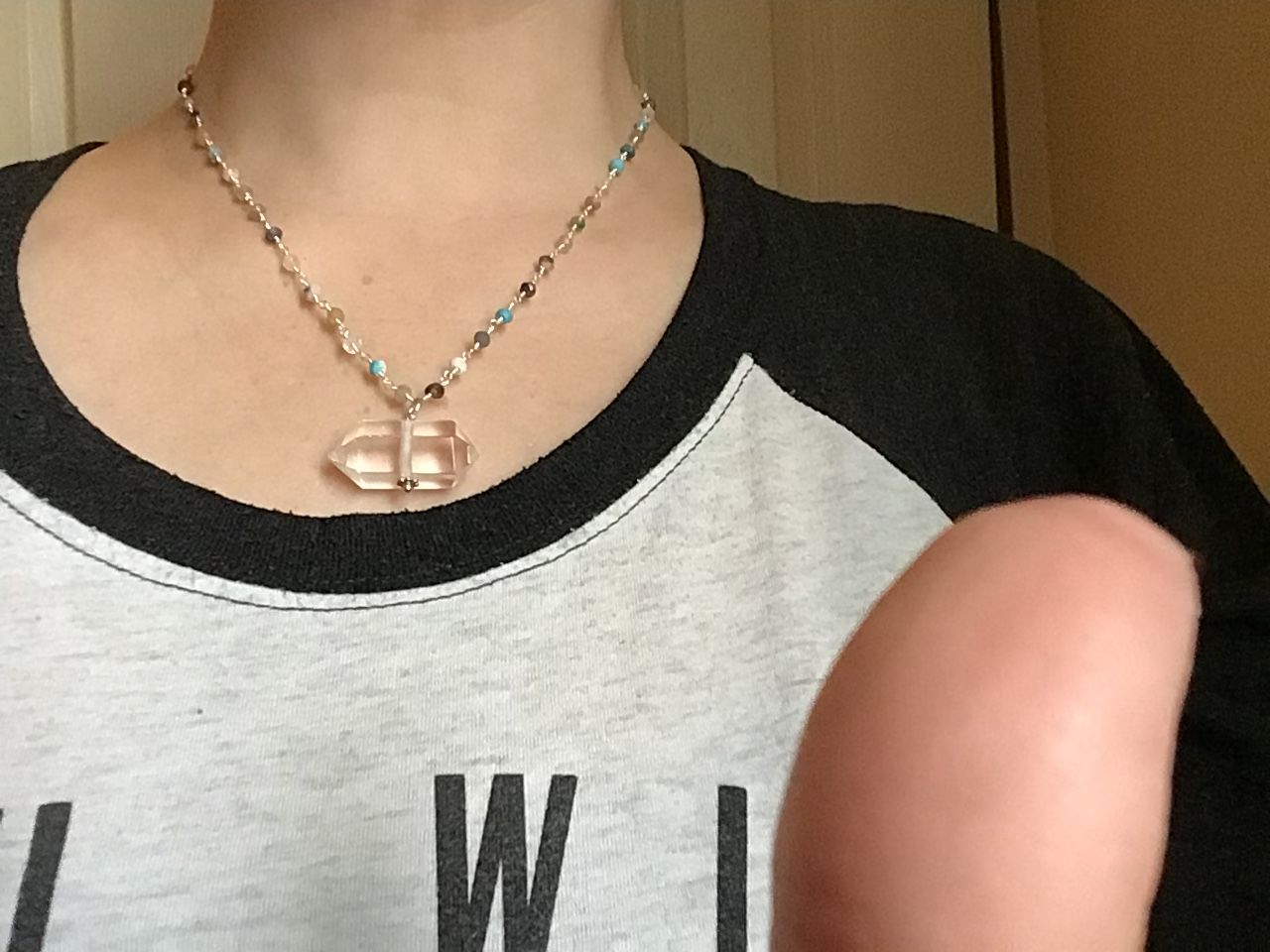 Customer photo review of Mother Earth Necklace with the Best Healing Crystals for a Happy Life