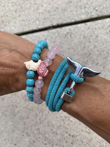 Customer photo review of "Dolphin" tracking bracelet