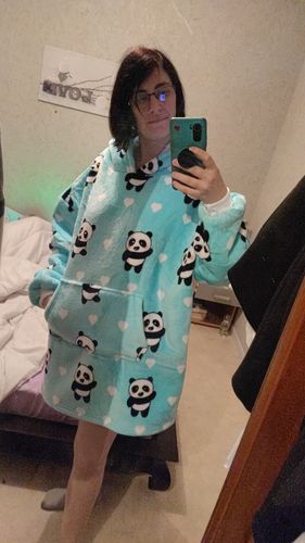 Customer photo review of SweetPlaid™ - Panda - Nouvelle collection 🌟