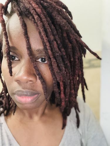 Customer photo review of Temporary Hair Color Pomade- Vegan