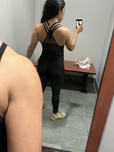 Customer photo review of Jumpsuit Strappy Bra - Black