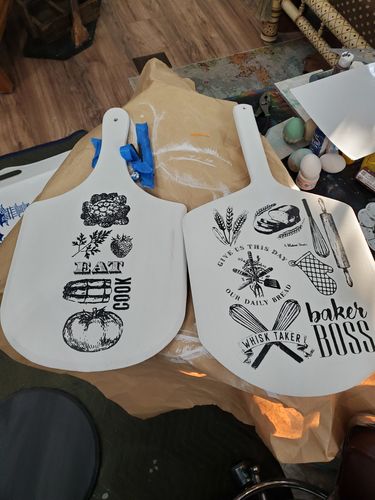 Customer photo review of Eat Your Veggies - Mesh Stencil 2 pack4.25x11