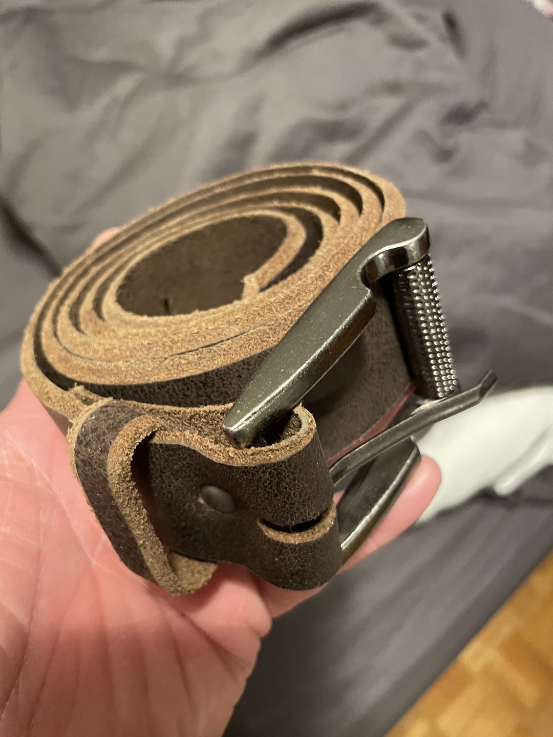 Customer photo review of The Pinnacle Belt - Brown 100 % Premium Leather Belt