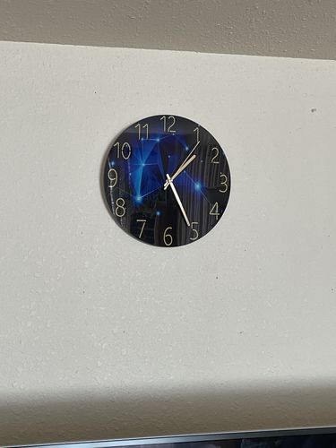 Customer photo review of Modern Visions Geometric Wall Clock