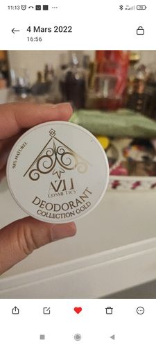 Customer photo review of Déodorant 98% naturel parfumé au Musc blanc