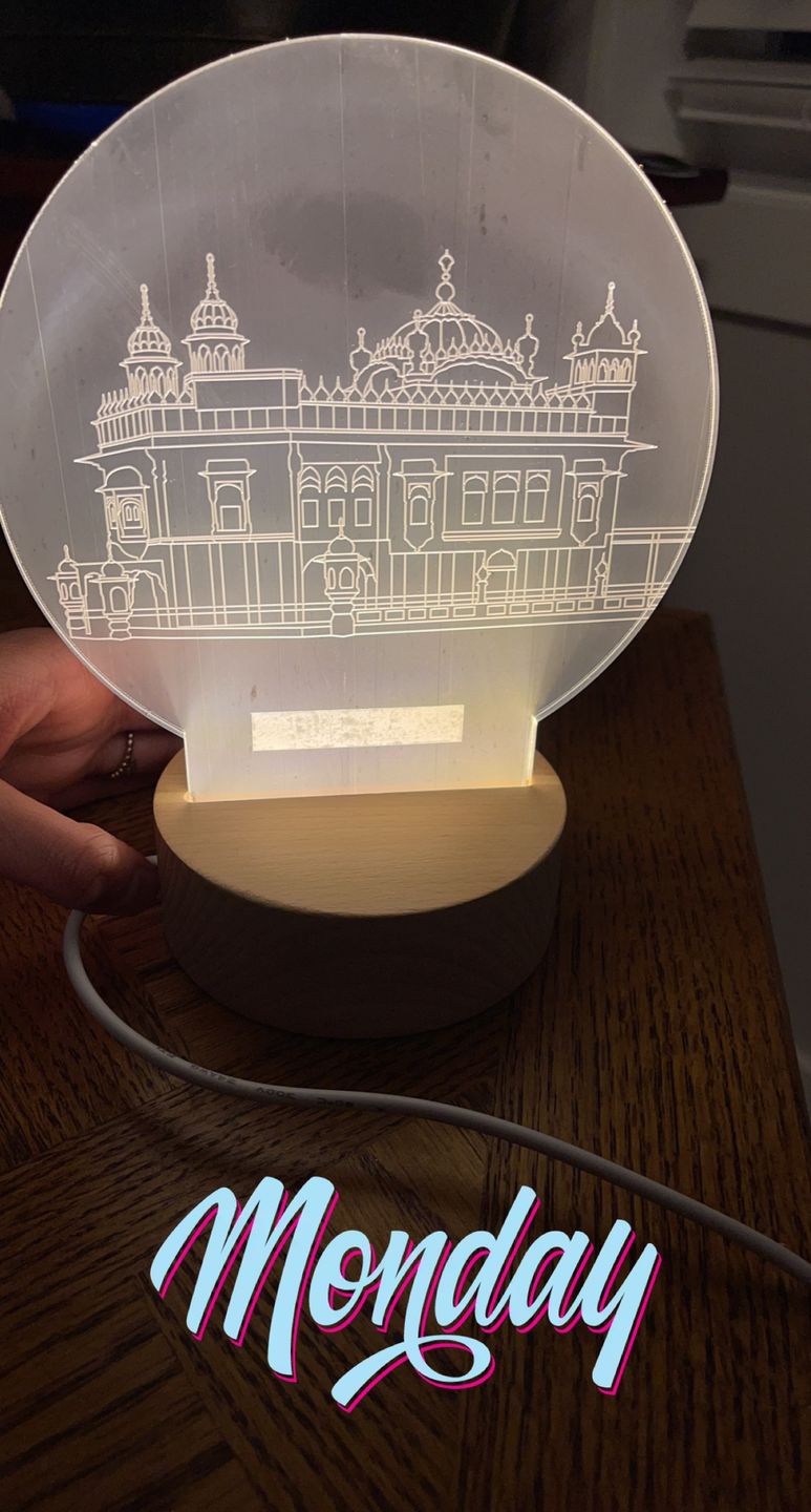 Customer photo review of Golden Temple Lamp