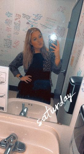 Customer photo review of Leopard Two Tone Apron