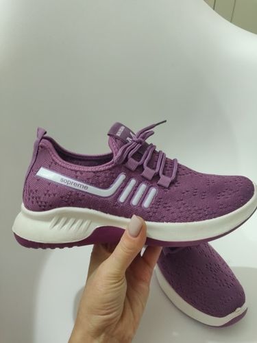 Customer photo review of Chaussures de sport en toile à lacets pour femmes