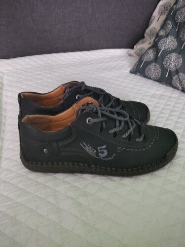 Customer photo review of Chaussures en cuir Orthopédiques pour Homme