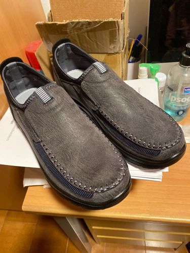 Customer photo review of Chaussures Hommes Confortable orthopédiques pour Homme