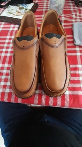 Customer photo review of Mocassins en cuir confortables pour hommes