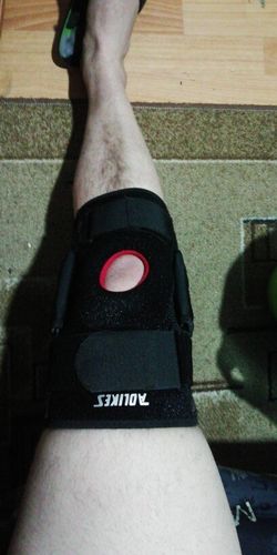 Customer photo review of Protège-genoux pour l'arthrite Attelle de jambe Orthopédique