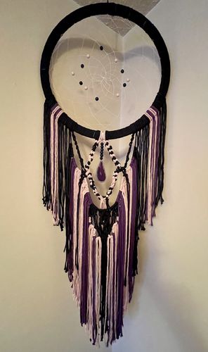 Customer photo review of Large macrame dreamcater kit and video tutorial - Piper