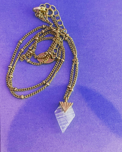 Customer photo review of Moonstone Gemstone Necklace