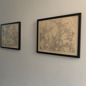 Customer photo review of Old Map of North London, 1862 by Edward Stanford - Finsbury Park, Hackney Downs, Stoke Newington, Clapton - N4, N5, N15, N16, E5