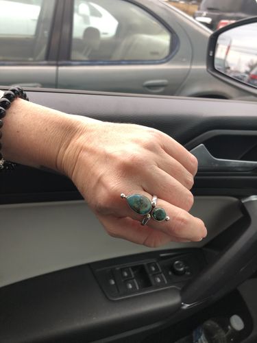 Customer photo review of Sterling Silver Authentic Turquoise Ring