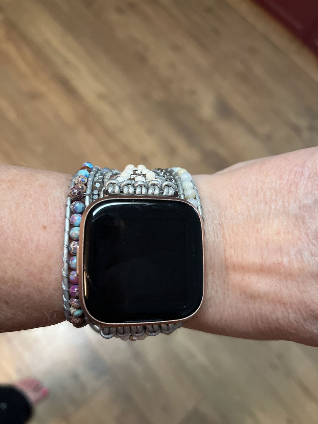 Customer photo review of Healing Jasper Fitbit Versa 2 Watch Strap